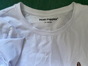 暇步士（Hush Puppies）男裝夏季純色無(wú)憂(yōu)搭圓領(lǐng)短袖T恤 019白色1 XL 曬單實(shí)拍圖