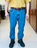 羅卜庫錐形褲男蘿卜褲男男士牛仔蘿卜褲加肥加大闊腿牛仔褲男錐形寬松百搭厚耐磨肥佬大碼哈倫老爹蘿卜褲 藍色 34 曬單實(shí)拍圖
