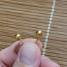 周大生黃金耳飾女足金5G極光金圓珠養(yǎng)耳針小金豆金豆子七夕禮物送女友 足金圓珠耳釘-【一對(duì)】 0.82g -配硅膠耳堵 曬單實(shí)拍圖