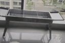 燒烤爐燒烤架木炭燒烤架子戶外大號加厚折疊燒烤箱便攜野外碳烤爐 銀色帶料盤燒烤爐+4件套 曬單實拍圖