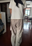 湯靈鼠女童夏季套裝新款洋氣女孩衣服初中女生短袖工裝褲兩件套夏裝時(shí)尚 咖色套裝【短袖+工裝褲】 160 （M）碼 【建議90-105斤】 曬單實(shí)拍圖