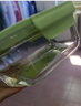 欣美雅（xinmeiya）玻璃飯盒微波爐加熱學(xué)生上班族帶飯保溫餐盒分隔便當(dāng)盒密封保鮮盒 抹茶綠  大長2格 1060ml 曬單實(shí)拍圖