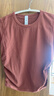 lululemon丨All It Takes 女士運(yùn)動 T 恤 *羅紋 Nulu? 瑜伽上衣 LW3GNAS 古銅棕 XS /4 曬單實(shí)拍圖