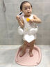 哆哆哈尼寶寶站立洗澡神器嬰幼兒小孩洗屁屁輔助器兒童防滑淋浴臺浴盆澡盆 星隕灰+五檔調節+防滑不積水 曬單實(shí)拍圖