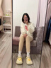 紅豆洞洞鞋女款外穿2025新款夏季辦公室防滑防臭eva涼鞋家居休閑拖鞋 淺咖【米黑煤球9顆裝】 38-39 【標(biāo)準(zhǔn)碼】245MM 曬單實(shí)拍圖