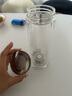 水宜生鈦杯純鈦雙層玻璃杯水杯男士銀離子高檔商務(wù)茶杯車(chē)載耐高溫泡茶杯 380ml 曬單實(shí)拍圖