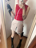 班貝智春野櫻cos服日系火影忍者疾風(fēng)傳cosplay動漫卡通角色扮演二次元 上衣短褲短裙套裝+手套+頭帶 M(95-105斤身高160CM左右) 曬單實拍圖