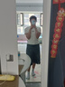 自由系高腰懷舊藍(lán)七分牛仔短褲女夏季2025新款寬松顯瘦百搭闊腿休閑褲子 曬單實(shí)拍圖