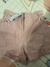 森馬（Semir）休閑褲女簡(jiǎn)約小心機直筒褲ins潮夏季小個(gè)子翻邊短褲101324125005 曬單實(shí)拍圖