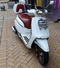 大陽（DAYANG）VRX復(fù)古踏板摩托車150cc四氣門混動水冷發(fā)動機前后abs國四可上牌 塔夫綢白【芯動版】 曬單實拍圖