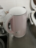 美的（Midea）電熱水壺家用電水壺?zé)畨?雙層防燙 0涂層食品級304不銹鋼 1500W快速沸騰 1.7L大容量 HJ1705 曬單實拍圖