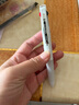 斑馬牌（ZEBRA）多功能三色中性筆 黑藍紅0.5mm多色筆 學生商務辦公簽字筆J3J2 雪白色桿 曬單實拍圖