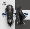 斯凱奇（Skechers）男士運動皮鞋軟底足弓支撐運動鞋系帶紳士商務(wù)鞋 BLK黑色 41 曬單實拍圖
