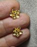 周六福黃金耳釘女足金999花卉耳飾耳針 計(jì)價(jià) 2.32g 曬單實(shí)拍圖
