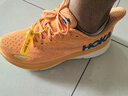 HOKA ONE ONECLIFTON 9 男女克里夫頓9厚底透氣跑鞋 橙色  42 曬單實拍圖