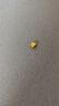 天鑫洋黃金/足金999.9 小金豆 攢金豆豆 福字 1克（帶瓶子) 曬單實拍圖
