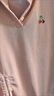 花花公子（PLAYBOY）小個(gè)子減齡POLO領(lǐng)短袖連衣裙女夏季收腰A字裙抽繩甜辣純欲風(fēng)裙子 粉紅色 XL 曬單實(shí)拍圖