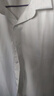 羅蒙（ROMON）白襯衫男純色短袖商務襯衫男士舒適襯衣修身襯衫男白色42 曬單實拍圖