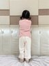幼歌（YOUGE）嬰幼兒休閑愛心束腳褲兒童外出寬松長褲寶寶運(yùn)動(dòng)褲子潮 炒米 90 cm 曬單實(shí)拍圖