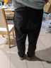 海瀾之家（HLA）休閑褲男款輕商務(wù)時尚直筒褲子男夏季 黑色86 3XL 190/96A 推薦177~188斤 曬單實拍圖