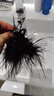 鉑思亞黑色蝴蝶羽毛抓夾后腦勺盤(pán)發(fā)神器漂亮夾子時(shí)尚鯊魚(yú)夾顯發(fā)量頭飾 【蝴蝶夢(mèng)】8cm 曬單實(shí)拍圖