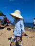 卡爾美（KELME）兒童防曬帽遮陽帽子夏季防紫外線男女童披風大帽檐海邊沙灘太陽帽 曬單實拍圖