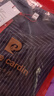 皮爾卡丹（pierre cardin）新款棉短袖T恤女豎條紋仿棉麻上衣夏季寬松顯瘦短袖 深藍(lán)色 4XL 建議【135-155斤】 曬單實(shí)拍圖