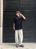 迪伽達索羅娜涼感cleanfit短袖男士夏季款金屬標裝飾寬松高級感痞帥T恤 A+-TD150黑色 XL 曬單實拍圖