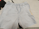 無印良品（MUJI）女式 水洗 平紋 短褲 休閑 褲子女款夏季款女裝中褲 外穿 淺藍色4S XL (165/74A) 曬單實拍圖