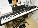 卡西歐（CASIO）電鋼琴便攜重錘88鍵CDPS110/EPS130初學(xué)入門成人專業(yè)考級培訓(xùn)智能 EP-S130黑+三踏板 曬單實(shí)拍圖