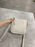 viney牛皮斜挎包包女包品牌手機包洋氣小包生日禮物送女友老婆 【米白色】高級感實用小眾單肩包 輕奢百搭洋氣迷你水桶包 曬單實拍圖