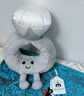 JELLYCAT英國Jellycat趣味鉆石戒指毛絨玩具甜蜜浪漫公仔玩偶七夕禮物 灰色 20cm 曬單實(shí)拍圖