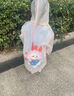牧萌兒童雨衣男童女童防水全身雨披幼兒園小學(xué)生雨具 粉色草莓兔 S 曬單實(shí)拍圖
