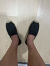 錦宮春夏季亞麻布鞋男手工草編麻底漁夫鞋吸汗透氣懶人鞋一腳蹬瑪麗鞋 黑色 麻布黑色 42 曬單實(shí)拍圖