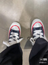 匡威（Converse）中性鞋CHUCK休閑運動高幫帆布鞋 A09139C 黑色 38  曬單實拍圖