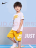 NIKE 耐克小童裝2025年夏季男女童短袖T恤+短褲2件套兒童休閑運動(dòng)套裝 曬單實(shí)拍圖