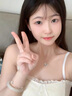 銀瑜 羽你相伴項鏈女生琉璃石鎖骨鏈輕奢情人節(jié)生日七夕禮物送女友 羽你相伴項鏈-琉璃石 曬單實拍圖