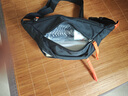 潮牌AD新款三葉草斜跨包簡(jiǎn)約百搭胸包潮牌女休閑日系運動(dòng)跑步腰包 黑色 曬單實(shí)拍圖