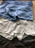 海瀾之家男士純棉內(nèi)褲男夏抗菌含桑蠶絲大碼男生平角四角短褲頭褲衩3條裝 曬單實拍圖