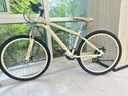 飛鴿山地自行車(chē)女士變速青少年賽車(chē)越野減震學(xué)生車(chē)山地公路車(chē)女學(xué)生車(chē) 高碳鋼幅條輪-奶杏色 24寸【適合145-165cm】 24速【63%小仙女的選擇】 曬單實(shí)拍圖