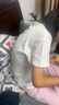 361°童裝 兒童短袖2025夏季男女童6-14歲印花短T恤 白160 曬單實(shí)拍圖