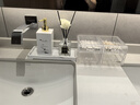 壹枱酒店賓館洗手液瓶按壓瓶浴室分裝瓶皂液器大理石紋理可定制logo 白三件套（150ml大香薰） 曬單實(shí)拍圖