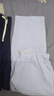 UNI QLO優(yōu)衣庫(kù)太舒服了棉麻感 藏藍(lán)色直筒休閑褲寬松顯瘦闊腿褲男女夏季 藏青色 2XL _【建議136-150斤】 曬單實(shí)拍圖