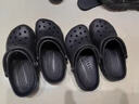 卡洛馳crocs 新款經(jīng)典貝雅洞洞鞋男女情侶涼鞋戶外沙灘拖鞋一腳蹬休閑鞋 黑色老貝雅 36 =M4W6 曬單實拍圖