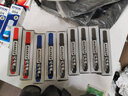 得力(deli)黑色粗頭物流油性筆 墨量升級大容量快遞簽字辦公文具馬克筆記號筆 10支/盒 P06881 黑色 曬單實拍圖