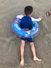 愛(ài)慕兒童（AIMER KIDS）新品奧特曼光防曬耐氯兒童泳衣套裝男童長(cháng)袖五分褲分身泳衣泳帽 藍色奧特曼局印 120 曬單實(shí)拍圖