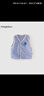 童泰寶寶馬甲秋冬季兒童衣服外出坎肩上衣TS33Q491-DS 藍(lán)色 100cm 曬單實(shí)拍圖