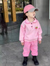 G.DUCKKIDS小黃鴨童裝女童套裝秋裝中小童服裝春秋季兒童休閑洋氣女孩兩件套 粉色 120 適合110-120cm年齡6-7歲 曬單實拍圖
