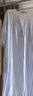 無(wú)印良品（MUJI） 女式 涼感雙層紗織 短袖睡裙 家居服 25年夏季 涼感物語(yǔ)FD20CC5S 藍(lán)色豎條紋 S -M 160/84A 曬單實(shí)拍圖