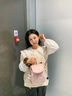 伊梵絡(luò)小眾休閑百搭雙肩包女2025新款韓版精致迷你小書包出游旅行小背包 粉色【帶掛件】 曬單實(shí)拍圖